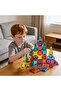 Magnetic Tiles Building Blocks, 53 Pcs STEM Educational Toy Set for Boys and Girls, Colourful Magnet Puzzle Stacking Blocks