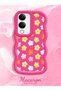 Vivo Y04 Compatible Case Camera Protector Red Silicone Couple Phone Case Floral Pattern - 2