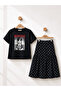 Wednesday Printed T-Shirt and Skirt Set