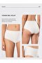 Women's Lycra Ribbed Lace High Waist Panties 2-Pack 929/Ecru - 2