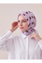 وشاح قطني منقوش بنقاط - أرجواني فاتح - 4