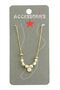 Square Zircon Stone Pearl Luxury Steel Anklet - Yellow