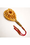 Shoabi Kaliningrad Amber Rosary 99 Beads 9mm Butterscotch Prayer Beads Tasbih 47.5g Red & Gold Silk Tassel - 3