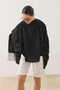 Tassel Scarf Polka Dot Cape Blouse Black - 7