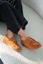 Casper Women's Lace-Up Genuine Suede Leather Casual Shoes Brown - 2