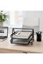 Metal Mesh 2-Tier Desktop Document Tray, Black, Letter Tray Organiser for Office Desk - 4