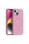 iPhone 14 Case Slim Magsafe Ring Camera Raised Silicone Tkng - 5