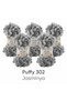 Pack of 5 Puffy No 302 Hand Knitting Yarn Without Needle Slippers Blanket Scarf Cardigan Mat Bag Hobby