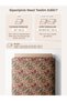 100% Cotton Satin Fabric 100X155 cm Burgundy Turquoise Floral Patterned Decorative Patchwork Fabric - 3