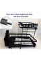 360 Dish Drying Rack for Kitchen Counter, 2 Tier Dish Rack, Stainless Steel Kitchen Dish Drying stand,Detachable Capacity Dish Drainer Organizer with Drain Board, Utensils Holder - 6