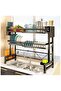 2-Tier Over The Sink Dish Drying Rack, Kitchen Large Dish Drying Rack Over The Sink, Suitable for Most Sinks, Effective Dish Drying, Kitchen Drying Rack
