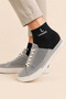 Men's Cotton Bootie Socks 6 Pack Short Ankle Casual Sports - Black - White - Gray - 3