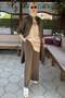 Pearl Trousers Suit Khaki - 4