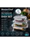 Multi-Purpose 3-Piece Glass Storage Container Set - with Locking Lids, Healthy, Durable - 2