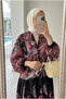 Women's Cashmere Patterned Hijab Dress Summer (Unlined) - 2