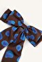 Polka Dot Bow Brown Hair Clip I2619Axns - 3