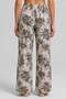 Egyptian Women's Viscose Floral Bottom Pajamas Stone Color - 4