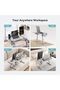 2 in 1 Multipurpose Foldable Laptop Table Stand for Office Chair with Cup Holder (Grey) - 8
