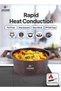 Life Smile 12-Piece Granite Nonstick Cookware Set with Lids, Kitchen Tools & Silicone Gloves | Induction Compatible | 20cm (2.6L), 24cm (4.4L), 28cm (7.1L) Soup Pots & 26cm (3.6L) Shallow Pot - 6