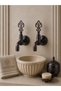 2 Pieces 1/2 Perlator Copper Antique Ottoman Faucet Brass Kurna Faucet Hammam Faucet Decorative Bathroom Faucet Set