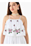 STRAPPY EMBROIDERED DRESS - 7