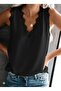 Women's Strappy V-Neck Lace Sandy Blouse - 3