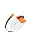 Tezpatro 65W GaN Charger with USB-C Retractable Cable, 1.5A Rated Current, 65W Power Delivery, 80cm Cable Length, Flame-Retardant Housing, Fast Charge Support - White / Orange