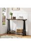 - 2-Tier Console Table with Storage, 43.3-Inch Entryway Table with Metal Frame and MDF, Narrow Sofa Table Behind the Sofa for Hallway, Bedroom, Living Room - 7
