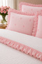 Double Pique Set with Bow, Pink