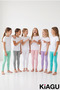 Girls' 6-Pack Plain & Cotton Leggings Set - Casual Long Leggings - 7