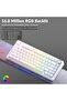 لوحة مفاتيح لاسلكية بلوتوث F75 مع إضاءة RGB ومفاتيح قابلة للبرمجة باللون الأبيض، متوافقة مع أجهزة الكمبيوتر المحمولة، باللغة الإنجليزية - 7