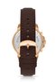 Leather Cord Roman Numeral Classic Men's Wristwatch Brown Copper Silver Color Pl-7084E3X - 4