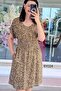 V-Neck Gipeli Viscose Dress 6Y024 - 3