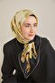 Twill Silk Scarf Shawl Pattern Pastel Green 90X90 - 3