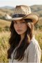 Vintage Bohemian Cowboy Hat Unisex Design Straw - 4