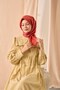 Shiny Plain Scarf Signal Orange Shiny Textured Water and Stain Repellent 90X90 - 4