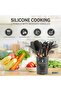 10Pcs Silicone Cooking Tools Set Non-Stick Durable Kitchen Utensils Set Spatula Soup Spoon Shovel Oil Brush with Storage Box - 2