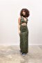 Women's Clothing Multi Knitted Patterned Long Degaje Sleeveless Dress - 6