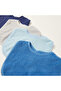 Solid Textured Bibs - Set of 4 - 6