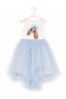 Girl's Layered Tulle Dress with Detachable Tail, Dog Print, Short in Front and Long in Back, Birthday and Special Occasion - 7
