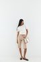 Slim wide denim bermuda - 5