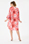 Mercan Italian Plus Size Floral Patterned Tunic Shirt Dress 42 - 46 Size - 6