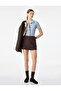 Viscose Blended Buttoned Polo Collar Short Sleeve Knitwear Cardigan