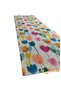 50X150 Colorful Tulip Pattern Water and Stain Repellent Duck Fabric Dining Tablecloth Rectangular Runner - 3
