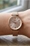 Rosegold Women's Wristwatch |   31mm Round Case, Mesh Strap, Rosegold Dial - 3