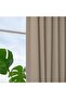 BENGTA Block-out curtain, 1 piece, beige/with heading tape, 210 x 300 cm - 2