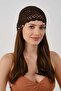 Fine Detailed Mesh Knitted Summer Beanie Y8257 Brown