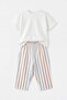 Oversize T-Shirt Wide Cut Pants Set - 3