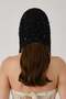 Pearl Detailed Summer Knitted Beanie Y8249 Black - 7