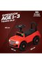 Rover Ride on Car for Kids, Baby Push Car Toys with Music, Light, & High Backrest (Red) - 5